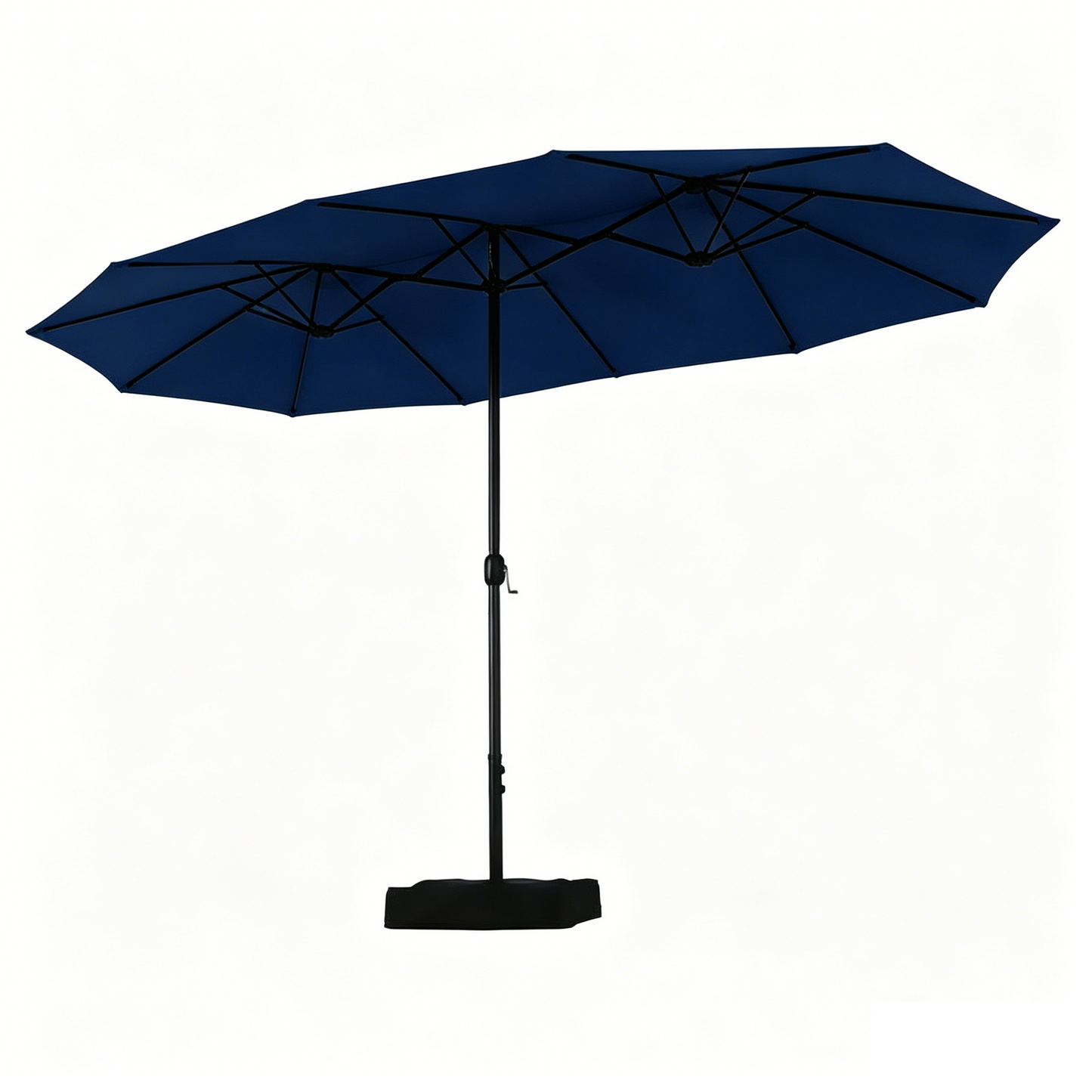 15ft Double-Sided Patio Umbrella with Base