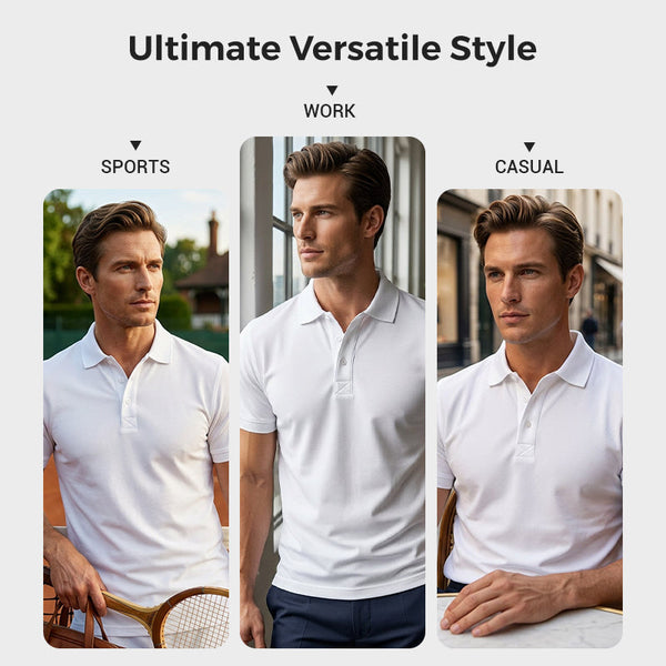 Everyday QuickDry Lapel Polo Tee